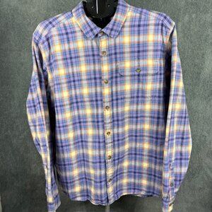 Patagonia XL Mens Long Sleeved Lightweight Fjord Flannel Shirt Conversion Purple